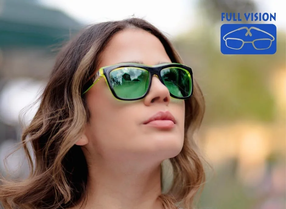Lentes fotocromáticos verdes